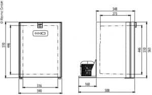 Carbest Kompressor-Kühlschrank 40l, 12/24V, mit Gefrierfach – Bild 3