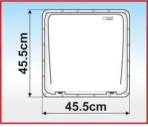 Dachhaube Fiamma Turbo-Vent, 40x40cm, 12V, crystal – Bild 3