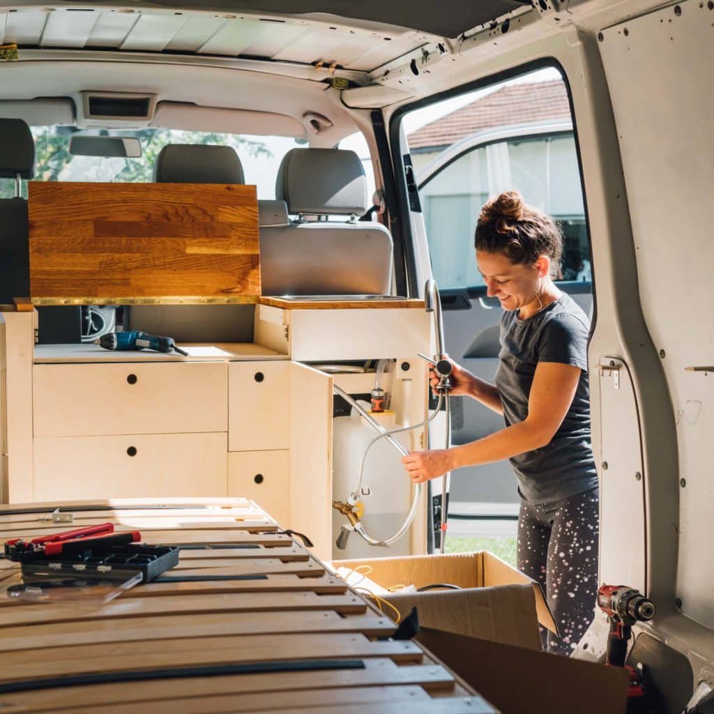 VW T5 Wasserversorgung