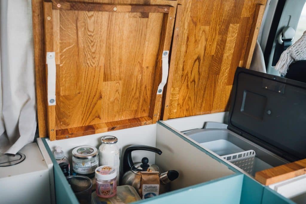 Stauraum im Camper Top Loader